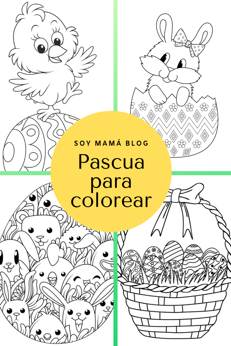 Pascua para colorear en Soy Mamá Blog