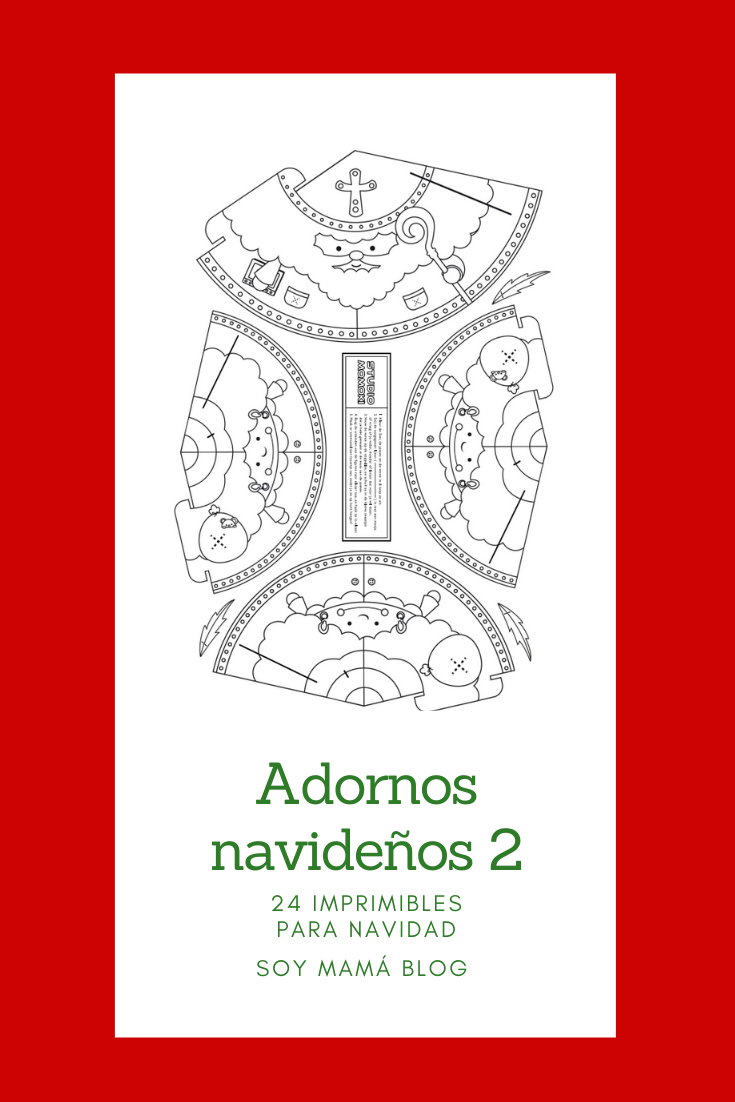 Adornos navideños 2 #24imprimibles | Soy Mamá Blog