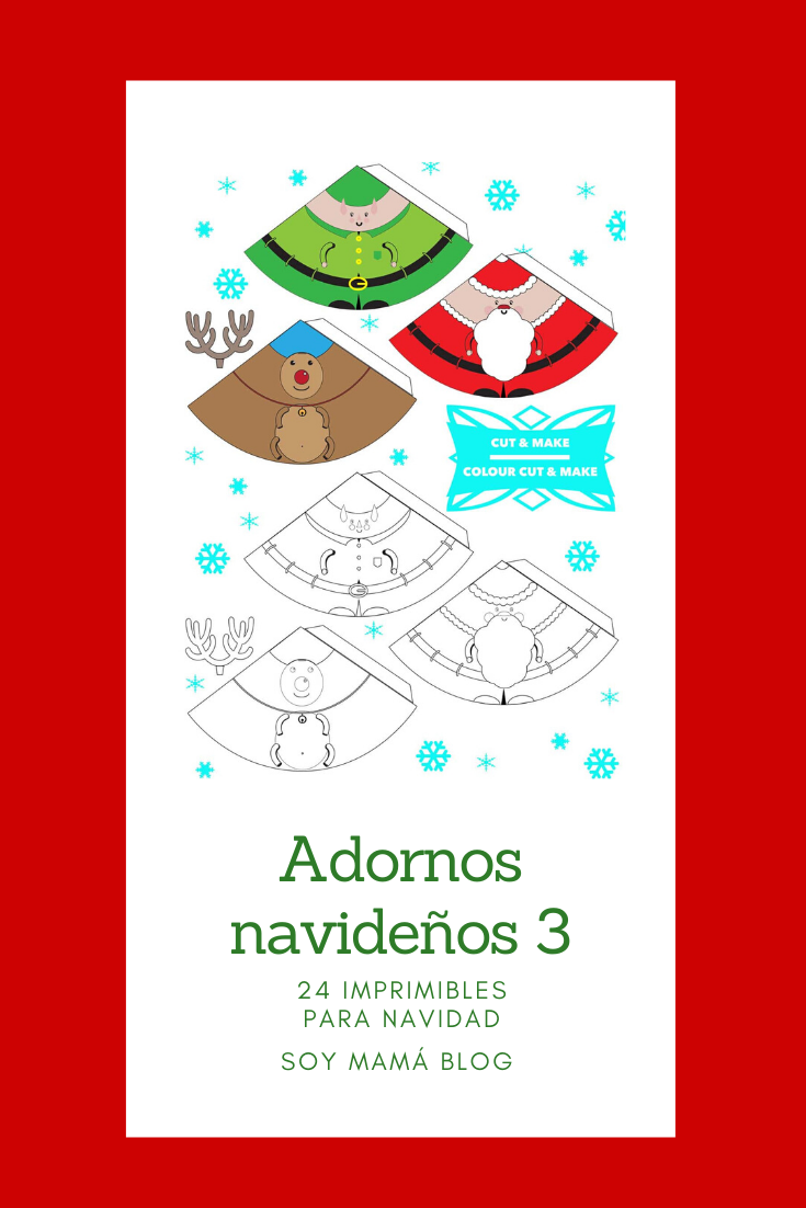 Adornos navideños 3 #24imprimibles | Soy Mamá Blog