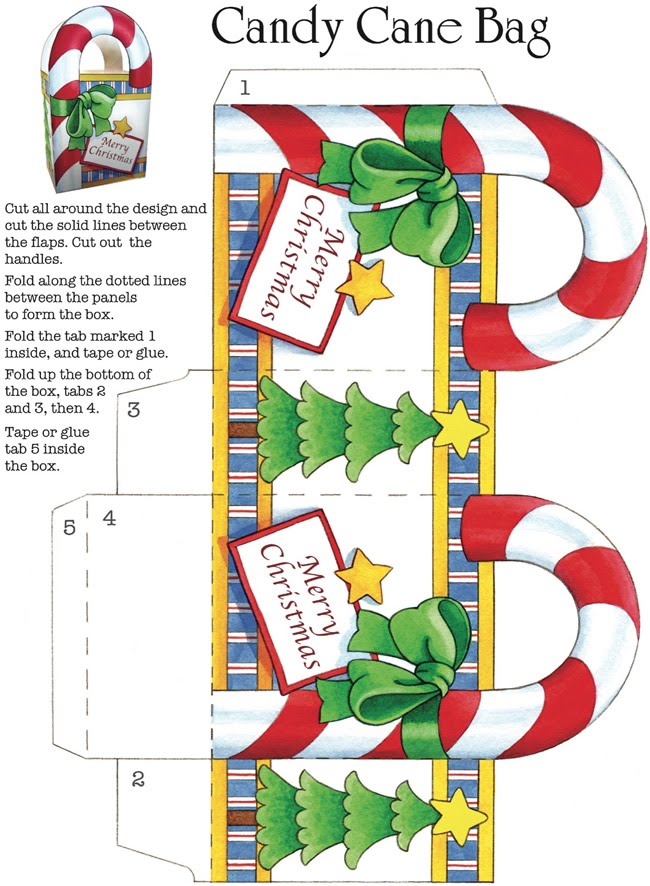 24 imprimibles para Navidad | Bolsita para dulces #24imprimibles | Soy Mamá Blog