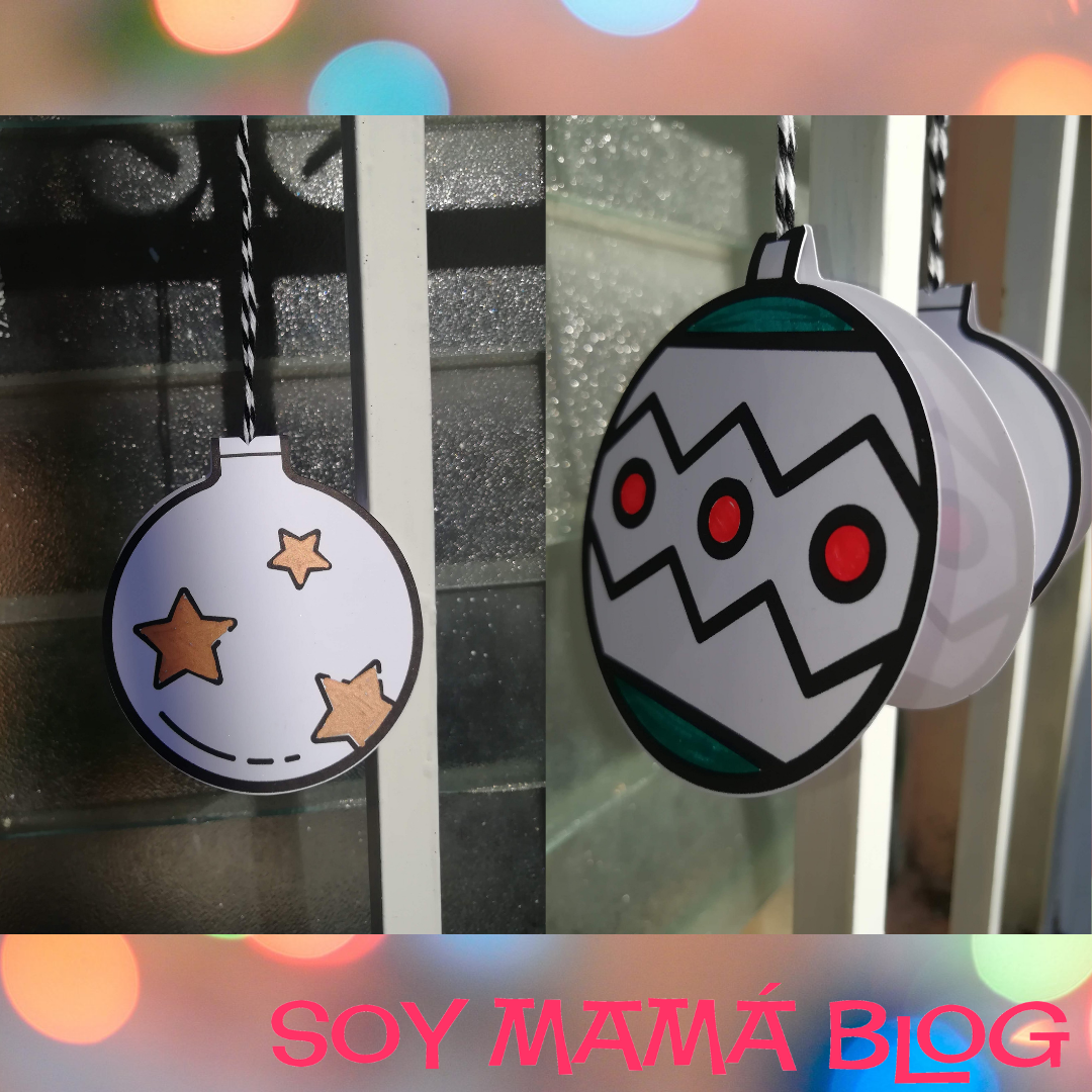 24 imprimibles para Navidad detalle | Colgantes para colorear