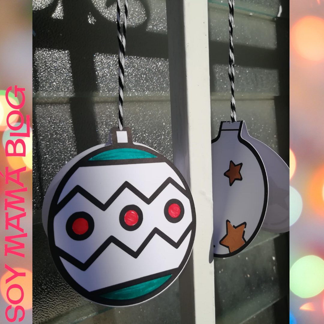 24 imprimibles para Navidad detalle | Colgantes para colorear