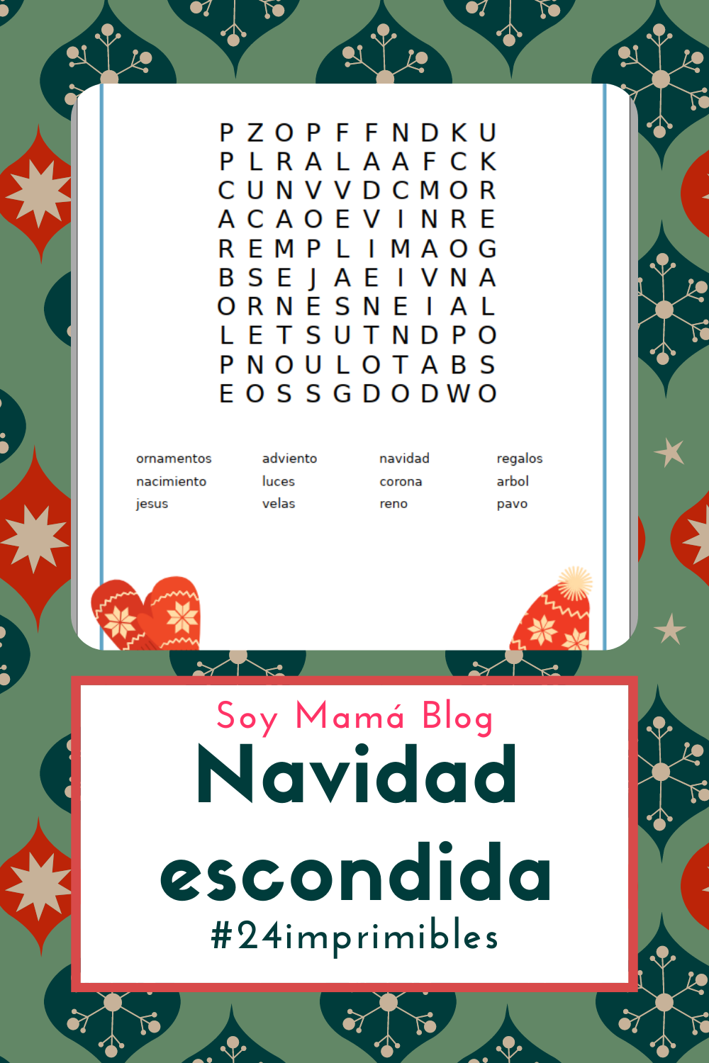24 imprimibles para Navidad | Navidad escondida