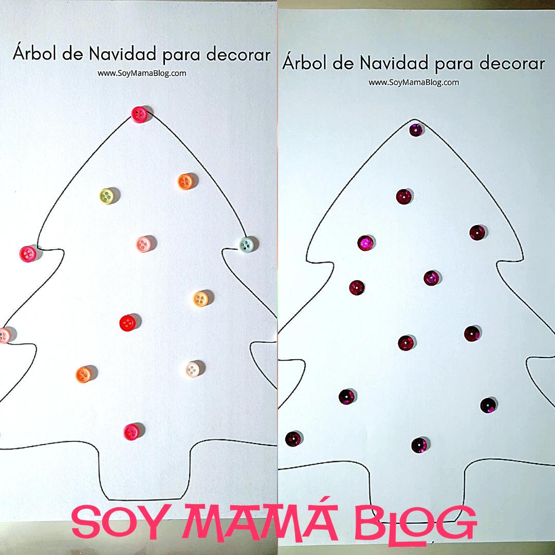24 imprimibles para Navidad detalle | Árbol de Navidad para decorar