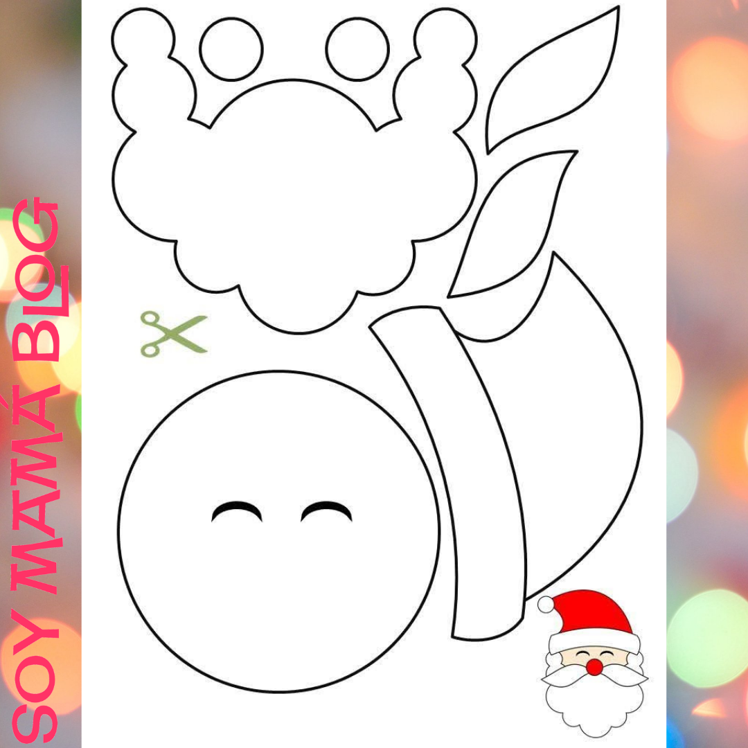 24 imprimibles para Navidad detalle | Arma tu propio Santa Claus