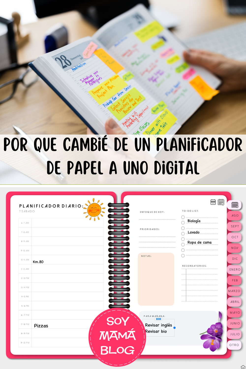 Por que cambié de un planificador de papel a uno digital
