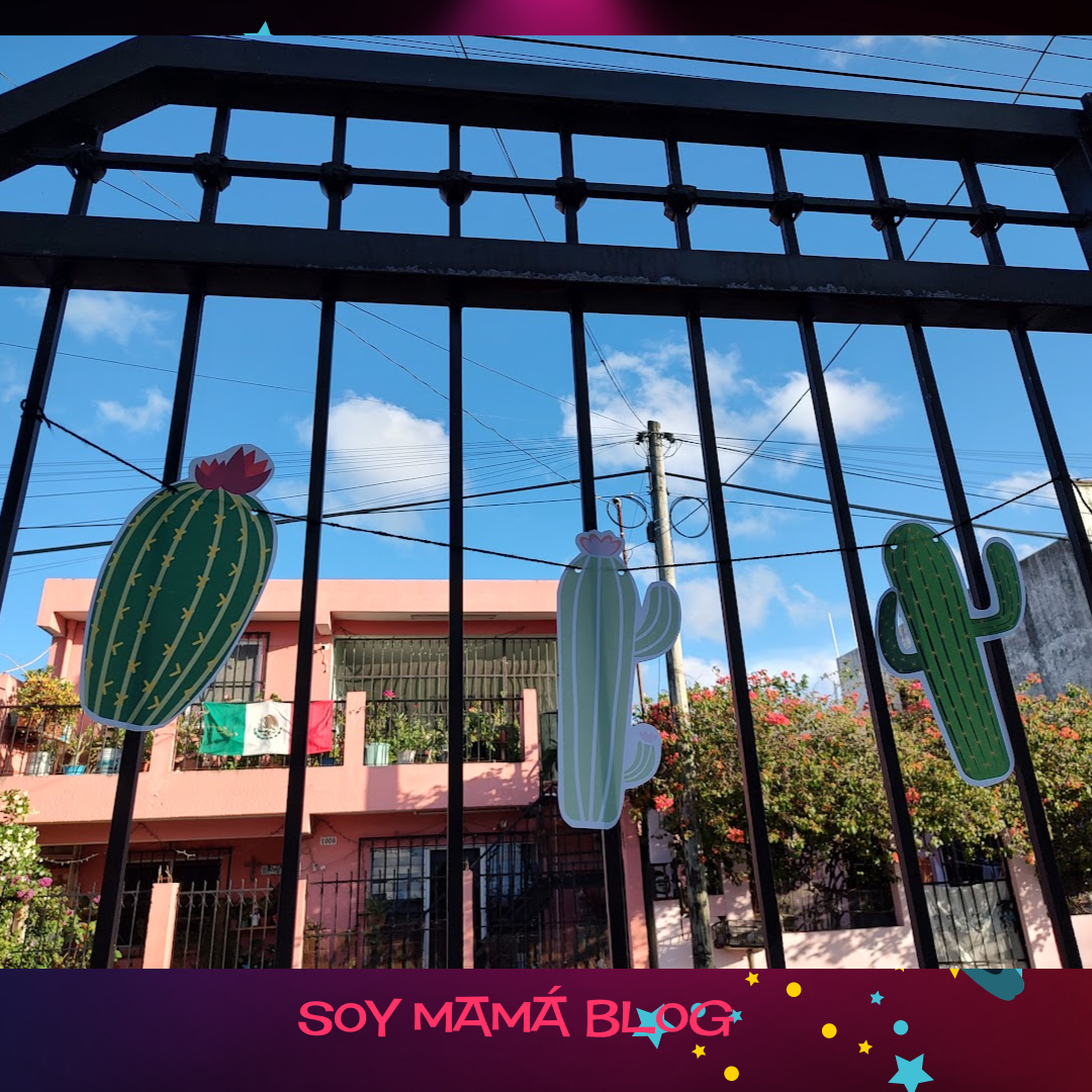 100 días de Festejos en Soy Mamá Blog | Guirnalda de cactus