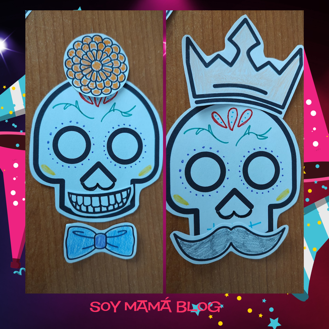 100 días de Festejos en Soy Mamá Blog | Calaca para decorar