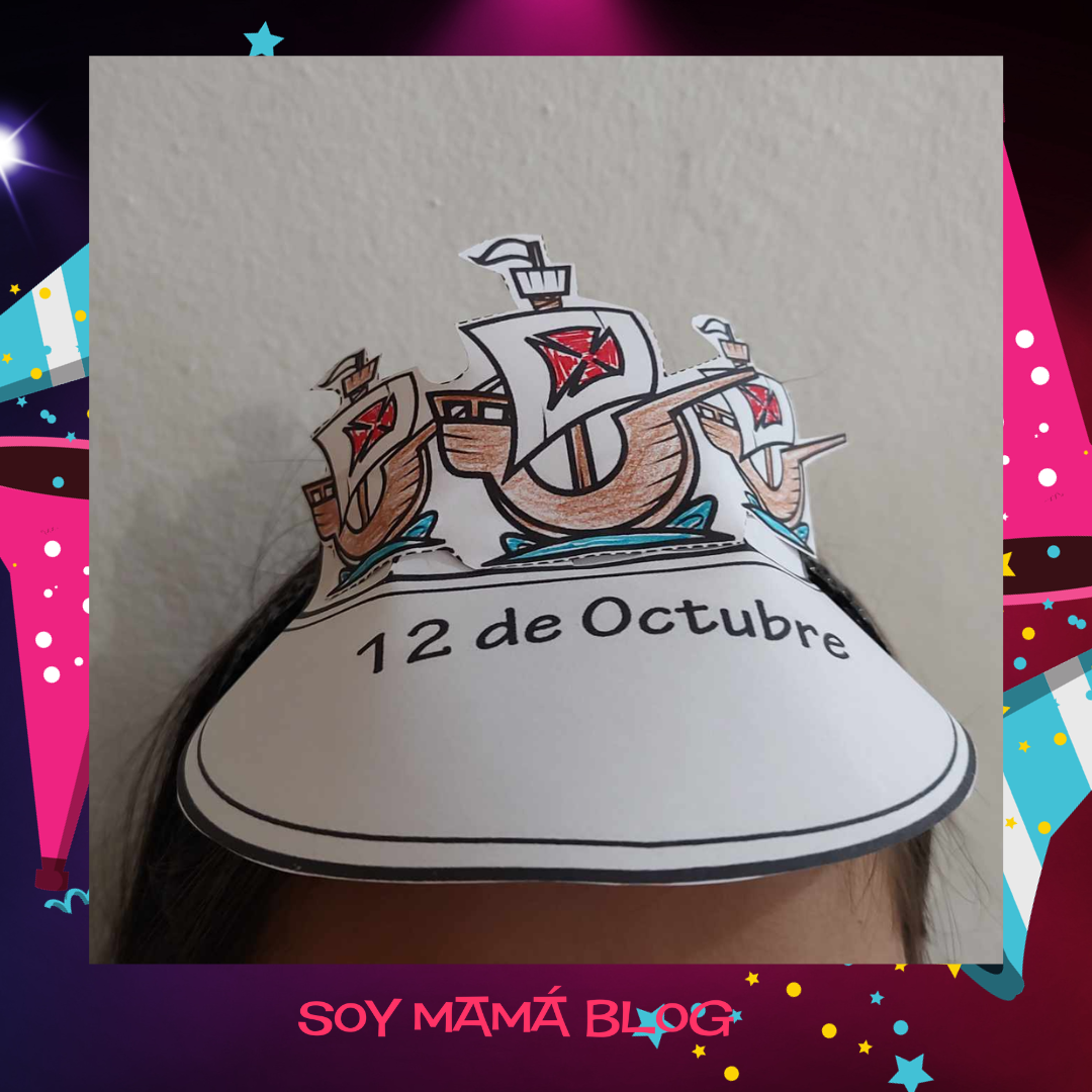 100 días de Festejos en Soy Mamá Blog | Visera 12 de octubre #100DDF