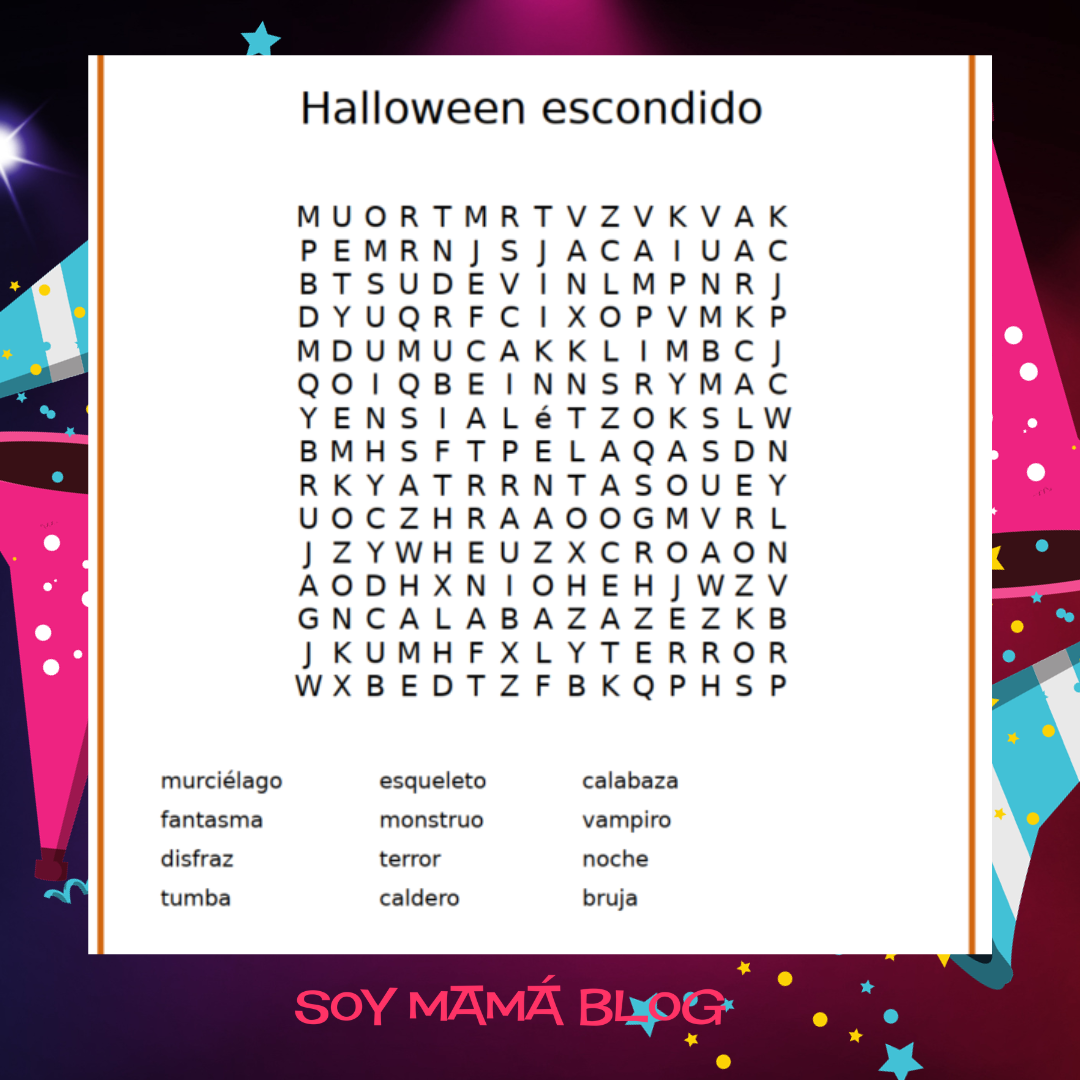 100 días de Festejos en Soy Mamá Blog | Halloween escondido #100DDF