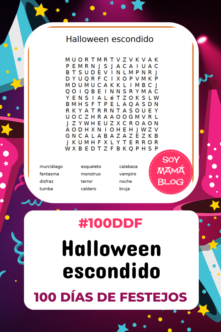 100 días de Festejos en Soy Mamá Blog | Halloween escondido #100DDF