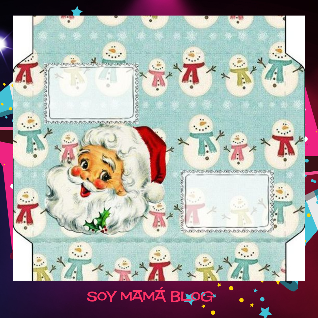 100 días de Festejos en Soy Mamá Blog | Sobre vintage de Navidad