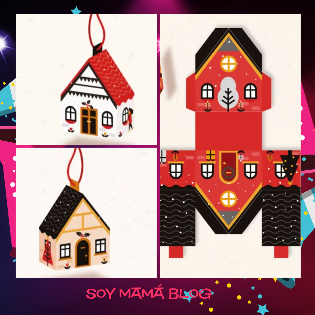 100 días de Festejos en Soy Mamá Blog | Cajas ornamento para armar