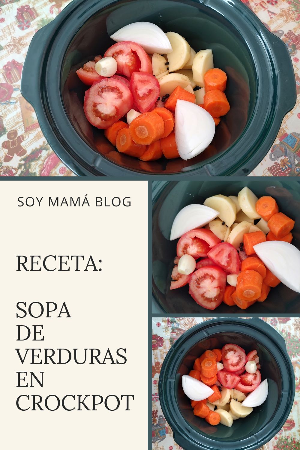 Receta: Sopa de verduras en Crockpot